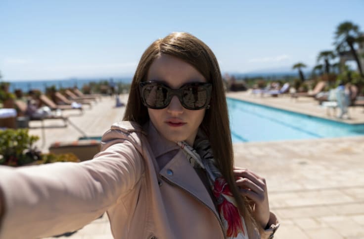 Anna poses for a selfie at Passages rehab facility in Malibu